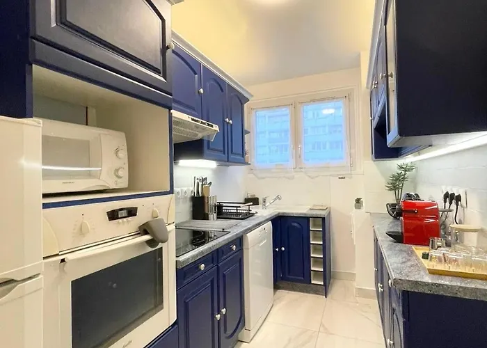 Apartment Cozy & Spacious 3br With Balconies Metro 6 Glaciere Paris